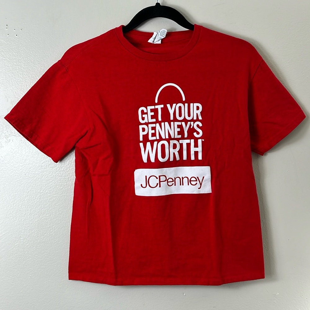J.C. PENNEY GET YOUR PENNEY'S WORTH Red Tee Shirt Women’s S